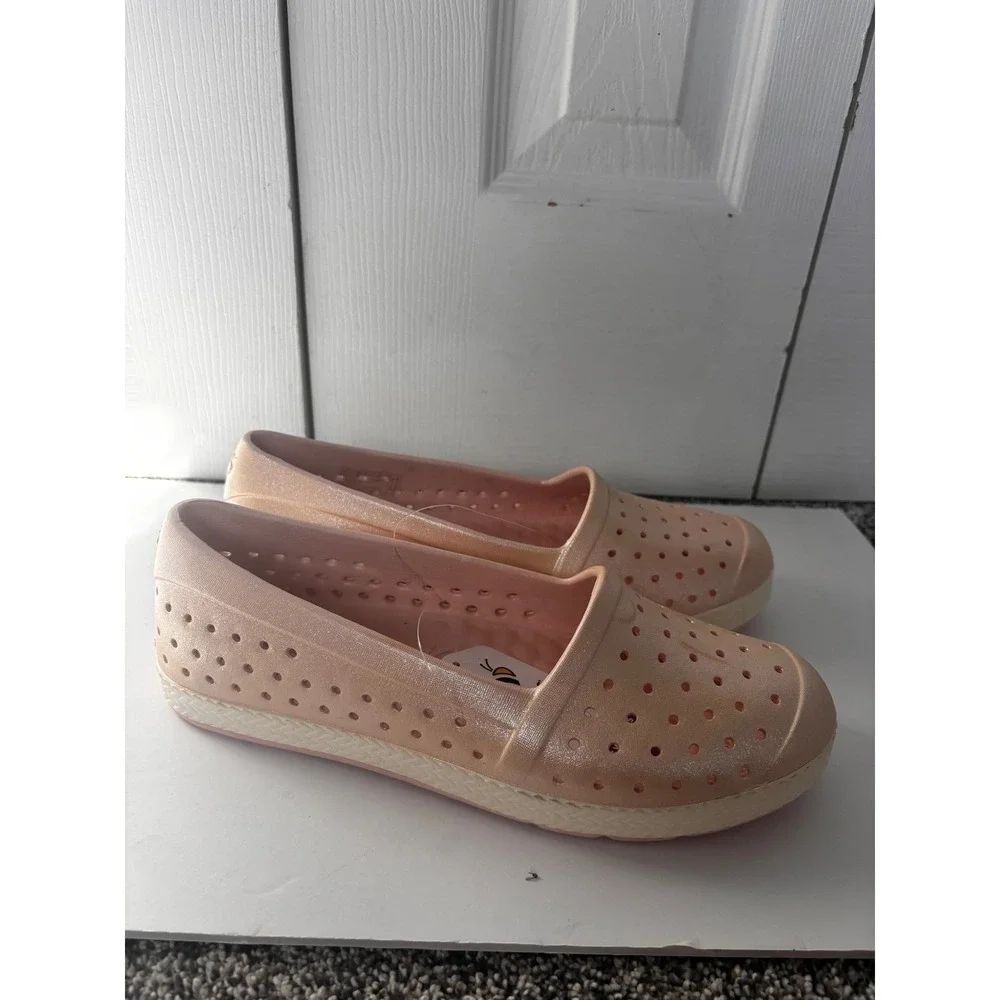 Joybees Women's sparkly pink Espadrille Slip On Shoes Size 10 Casual Comfort NWT